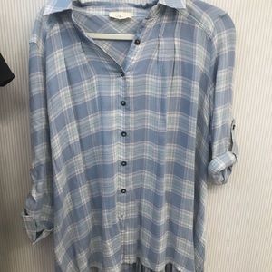 Light blue flannel